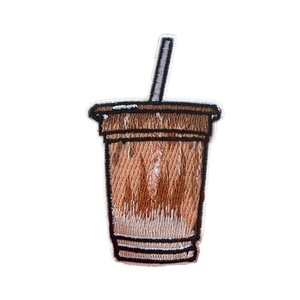 O remendo gelado do café do brilho do bordado Frappuccino funciona no café e a cerveja de Jesus Coorss funciona no remendo do chapéu do camionista de Alani - Product Image 4