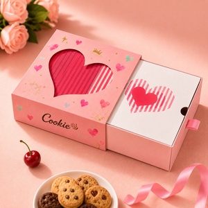 Nouvelle Boîte Cadeau Créative Personnalisée en Carton avec Cœur Batteur Dynamique pour Aliments, Chocolats, Biscuits, Donuts, Snacks <span class=keywords><strong>à</strong></span> Emporter - Product Image 2