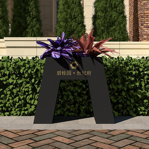 Arlau-macetas <span class=keywords><strong>de</strong></span> acero personalizadas <span class=keywords><strong>para</strong></span> jardín, <span class=keywords><strong>muebles</strong></span> <span class=keywords><strong>de</strong></span> Patio, caja <span class=keywords><strong>de</strong></span> macetas - Product Image 2