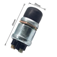 12V 60A étanche voiture bateau interrupteur de voie bouton poussoir démarreur moteur interrupteur d'allumage
