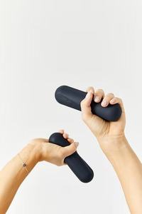 High Quality 1KG Khaki Silicone+Cast Iron Hex Dumbbells Comfortable Handle for Women's Yoga Pilates <b>Strength</b> <b>Training</b> Arms - Product Image 3