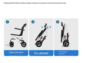 Multifunctional <b>Portable</b> Disabled Toilet Wheelchair <b>Shower</b> Chair with Detachable Legrest Folding Commode Chair - Product Image 2