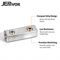 Barre de jonction multi-trous en aluminium haute intensité JEMA pour raccordement de fils, conducteur de mise à la terre durable, protection contre la foudre