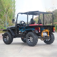 Mini Jeep Buggy Utilitaire 350cc à Essence Haute Performance pour Transport Spécialisé, Véhicule Utilitaire 4x4 Robuste avec Éclairage LED