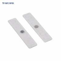 Étiquettes RFID en lin résistantes aux hautes températures, étiquettes de lavage UHF, étiquettes électroniques pour vêtements à très haute fréquence, passives