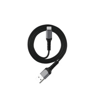 3A Kabel Data Kepang Nilon Mikro Tipe-c Usb C Kabel Usb Pengisian Cepat 1Meter untuk Perangkat Pintar dengan Stok Pengiriman Cepat