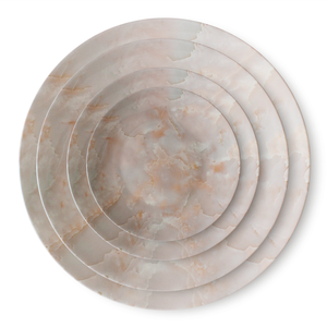 Juego de platos modernos para cena, 6 vajillas de porcelana <span class=keywords><strong>fina</strong></span>, tazones y platos de melamina - Product Image 4