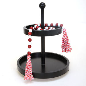 32'' Farmhouse Decor Wooden <b>Bead</b> Garland <b>Tiered</b> <b>Tray</b> Christmas Rustic Home Decoration - Product Image 4