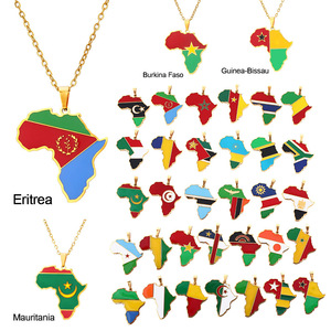 Collar al por mayor con <span class=keywords><strong>mapa</strong></span> del mundo esmaltado y cadena de cuerda trenzada, chapado en oro de 18 quilates, con colgante de <span class=keywords><strong>mapa</strong></span> de país y bandera, <span class=keywords><strong>para</strong></span> joyería unisex - Product Image 1
