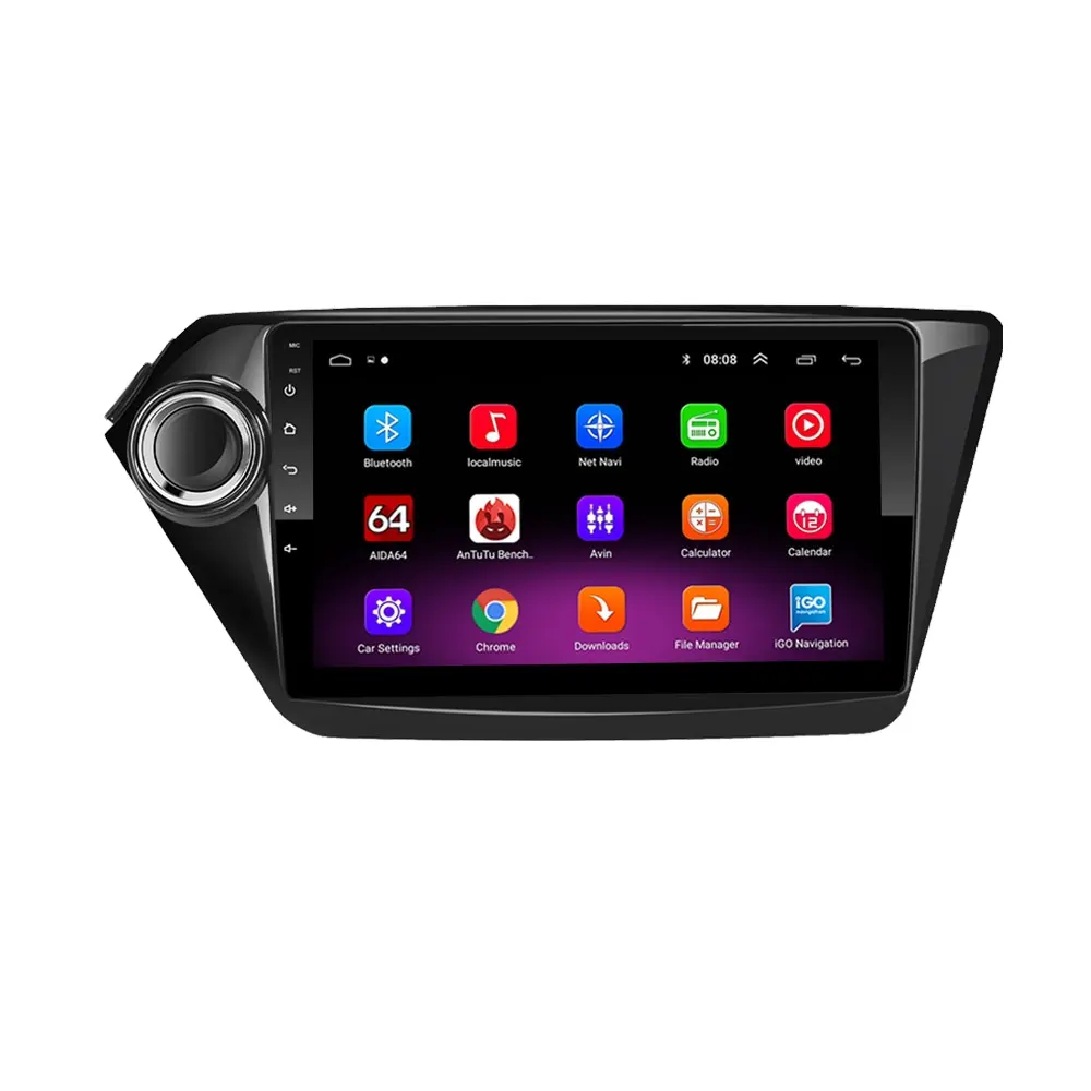 Android 10 Auto Radio Multimedia Android Voor Kia Rio 3 2011 2012 2013 Radio Ondersteuning Wifi Dvr Hd 1080P video Swc