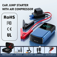 Kingshowstar Démarreur de secours portable 12V USB-C tout-en-un et pompe à air pour pneus de voiture, camion et SUV