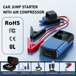 Kingshowstar Démarreur de secours portable 12V USB-C tout-en-un et pompe à air pour pneus de voiture, camion et SUV - Product Image 3