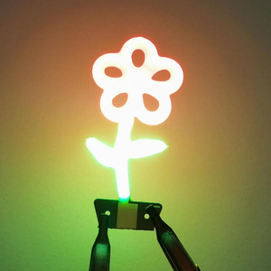 Lámpara LED con Forma de Flor, Bombillas COB, Luz Intermitente Roja y Verde, DC 3V, Luz Parpadeante, Filamento LED Decorativo para Manualidades, Fiestas y Decoración - Product Image 3