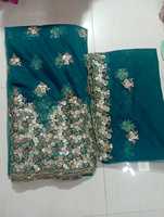 Tissu en filet brodé de qualité supérieure pour mariages et événements en plein air, provenant d'un exportateur indien à prix abordable