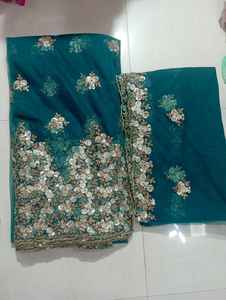 Premium Quality Wedding and Outdoor Occasion Embroidery Sequence Net <b>Fabric</b> From <b>Indian</b> Exporter at Affordable Price - Product Image 3