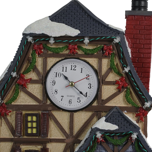 Maison de <span class=keywords><strong>jardin</strong></span> moderne en polyrésine avec horloge, musique et animations, décoration de Noël intérieure, artisanat de Noël, idée <span class=keywords><strong>cadeau</strong></span> pour le salon - Product Image 4