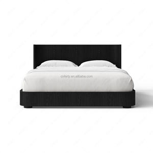 Ferly Luxueus Houten Bedframe Queen Size Beauty Bed Voor Luxe Slaapkamermeubilair Sets Eigentijds Eiken Design - Product Image 2