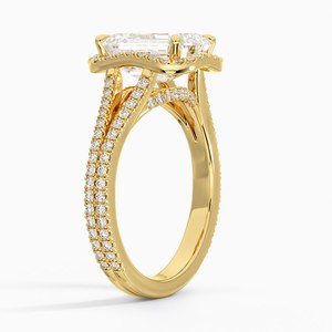 Bague de fiançailles élégante en or pour femme, pierre scintillante, bijoux de mode pour mariage et anniversaire - Product Image 1