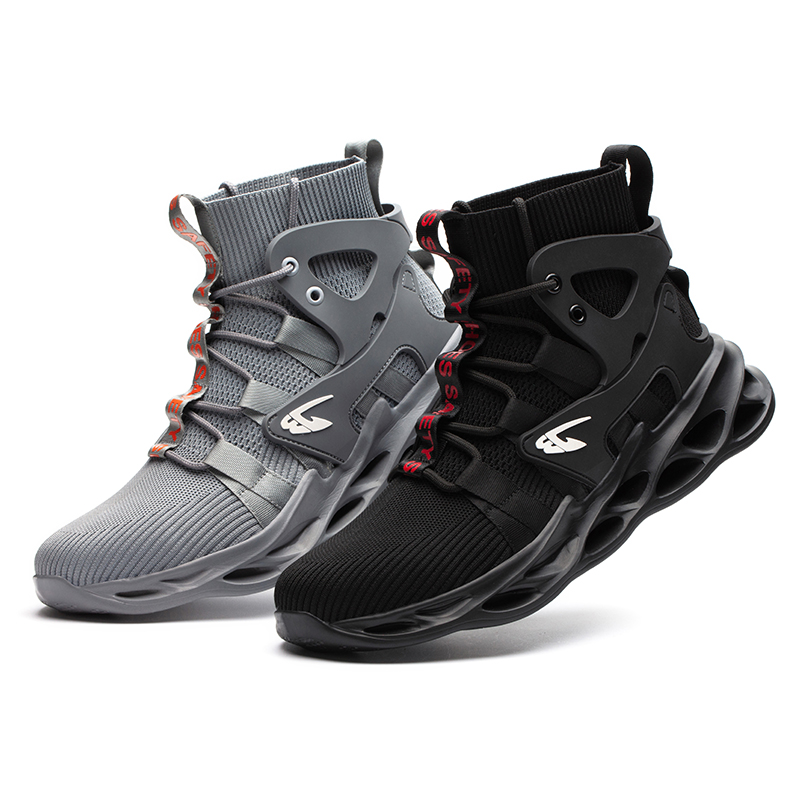 Zapatos protectores de seguridad antigolpes para hombre indestructibles botas de trabajo ligeras para construcción Zapatos protectores de seguridad antigolpes para hombre indestructibles botas de trabajo ligeras para construcción