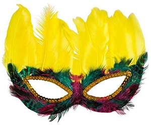 1 دزينة الخيال ريشة أقنعة 12 أنماط متنوعة ، تنكر أقنعة ماردي غرا زي حزب الحسنات - Product Image 3