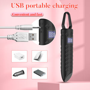 Masturbador femenino tipo bala GM-501 LCD, recargable por USB, 100% resistente al agua, 10 frecuencias, látex - Product Image 5