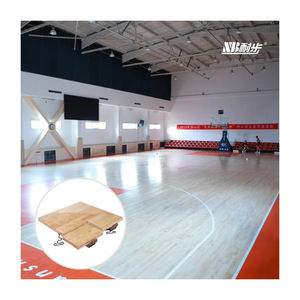 Vente directe d'usine en Chine sol de sport parquet sport en bois dur érable bouleau chêne hévéa parquet de squash sol de basket-ball intérieur - Product Image 4