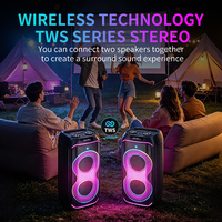 Speaker Bluetooth K903 Party - Pertunjukan Cahaya Menakjubkan, Bass Mendalam, Baterai 15 Jam, Pemasangan TWS, Nirkabel BT 5.3, Rumah/Luar Ruangan/Pantai