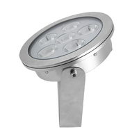 Luces LED para Fuentes de Acero Inoxidable 316L, DC24V, Alta Potencia, COB 100W, RGBW, DMX512/RDM, IP68, para Uso en Jardines, con Luz Subacuática