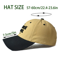 Casquette de baseball en coton bicolore OEKO-TEX, broderie 3D rétro personnalisée, ajustable, fermeture snapback, vente en gros, usine OEM ODM