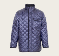 Veste matelassée légère en nylon ripstop résistante à l'eau et au vent pour homme, idéale pour les activités de plein air, le travail agricole et les tenues de campagne, automne-printemps