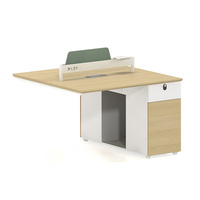 Poste de travail de bureau moderne en bois avec cloison, bureau informatique, table de direction, ensemble de mobilier de bureau pour employés, vente en gros