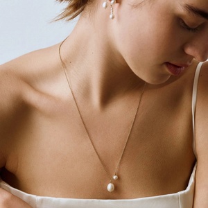 Colliers pendentifs <span class=keywords><strong>en</strong></span> <span class=keywords><strong>or</strong></span> 14 <span class=keywords><strong>carats</strong></span> avec perles, collier plaqué <span class=keywords><strong>or</strong></span>, dernières tendances de la mode, <span class=keywords><strong>bijoux</strong></span> minimalistes, collier à chaîne tendance - Product Image 5