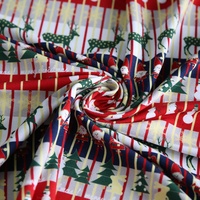 Tissu en coton et élasthanne pour vêtements, extensible et résistant, impression numérique personnalisée, livraison directe d'usine, MOQ 1m