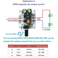 Module de commande LED LD50AJTC 72W avec variateur de luminosité, courant constant réglable 0-3A, contrôleur TTL PWM, alimentation DC 6V-48V