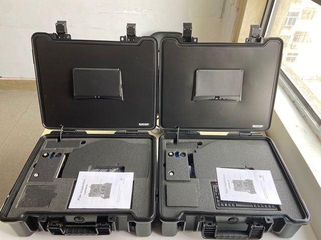 7 Inch Monitor Centralizer 512Hz Sewage Drain Pipe Inspection Camera With 23mm Self-leveling Camera Head