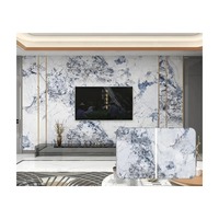 Panneau mural en PVC marbré brillant doré 2026, imperméable, pour usage résidentiel et commercial (vente en gros)