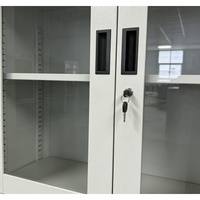 Archivador de oficina de acero reforzado de dos compartimentos, archivador de contabilidad y finanzas, estantería doméstica