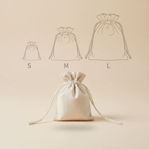 Eco-Friendly 100% Organic Cotton Drawstring Bag Recycle <b>Linen</b> Reusable Hot Stamping Printed <b>Candle</b> Cotton Pouch - Product Image 3