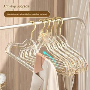 Cintres à paillettes Acrylique Transparent Plastique Antidérapant Cintres <span class=keywords><strong>Support</strong></span> de vêtements Cintres en plastique pour vêtements - Product Image 3