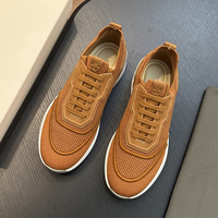 Baskets en daim patchwork de marque de créateur, empeigne mixte, à lacets, chaussures de sport décontractées, légères et épaisses, style italien, luxe original