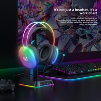 Casque de jeu filaire ONIKUMA X25, 3,5 mm, circum-auriculaire, haut-parleur de 50 mm, RGB, micro rotatif à réduction de bruit pour PC, PS5, Xbox, Switch