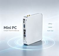 Mini-ordinateur de bureau Openciaw Ai PC DDR4 Intel avec stockage SSD, carte graphique Intel HD, refroidissement par ventilateur, prise en charge de l'affichage 4K, châssis argenté