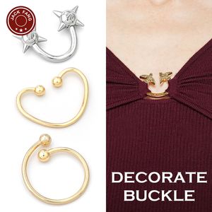 Conector de bikini, herrajes para trajes de baño, hebilla de forma irregular, decoración metálica personalizada para vestidos de mujer, cuentas, hebilla de anillo en U y V - Product Image 6