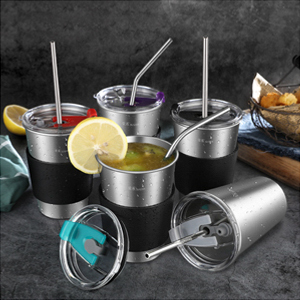 Vàng Sinh Thái Thân Thiện Tái Sử Dụng 18/8 Kim Loại Thép Không Gỉ Ống Hút Dài Uống Ống Hút Tumblers Máy Rửa Chén An Toàn Với Biểu Tượng Tùy Chỉnh - Product Image 6