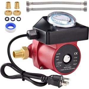 ปั๊มน้ำหมุนเวียน Talspity 115V 1/25HP สีแดง สำหรับน้ำร้อน พร้อมตัวตั้งเวลา สำหรับอะไหล่เครื่องทำน้ำอุ่น - Product Image 1