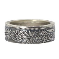 Bague tendance en gros avec pièce de 2 francs, motif étoile d'Edelweiss, bague modifiée unisexe pour couple, style personnalisé, vente chaude