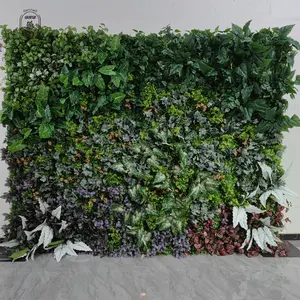 Wholesale Simulation Plant Wall Lawn Encryption Eucalyptus Turf Plastic Green Background Wall Plant Decorative Flower Wall