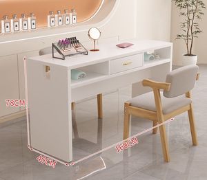 Qumeng Economical Japanese Style Single Double Desk Light Luxury Thickened Durable Modern Metal <b>Nail</b> Desk - Product Image 4