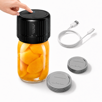 Kit de scellage sous vide portable QH-H50 pour bocaux Mason, électrique, rechargeable, avec ouvre-boîte intégré, pour usage domestique