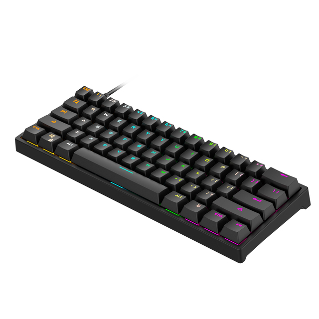 Factory Direct Lapop G101 61 Keys Mini Keyboard Mechanical Laptop Gaming Keyboard Type C Wired Light Gamer Mechanical Keyboard